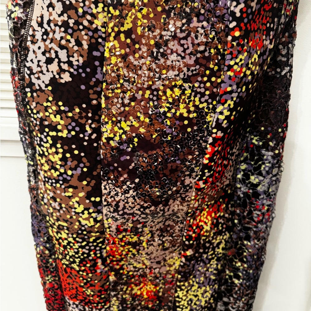 Byron Lars Vibrant Sequin Kamille Pencil Skirt - Picture 10 of 12
